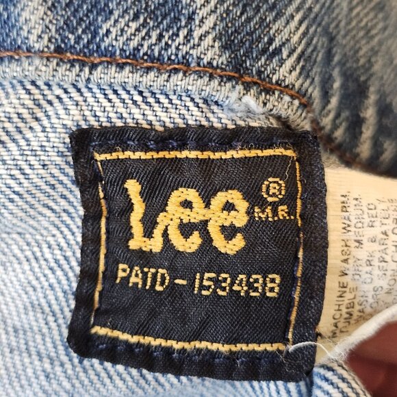 70s Lee‎ Denim Jean Jacket Womens Sz XS Petite Distressed Classic Retro - Picture 11 of 15
